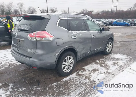 2016 Nissan Rogue Sv из США, поврежденный, VIN KNMAT2MV6GP676497